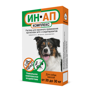 Ин-Ап комплекс для собак 20-30 кг, 3 мл