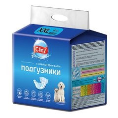 КЛИНИ Подгузники для собак XXL 25-40 кг, №6