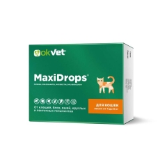 МаксиДропс капли д/кошек весом 4-8 кг  (кор/ 60шт)  АВЗ