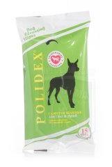 Полидекс влажные салфетки для глаз и ушей собак, 15 шт,