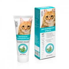 Фитопаста для вывода шерсти, 75 мл