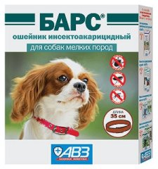 Барс ошейник инсектоакарицидный для собак мелких пород