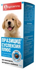 Празицид-суспензия Плюс для щенков крупных пород, 9 мл